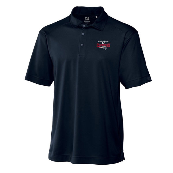 New England Patriots Cutter & Buck Super Bowl LI Champions DryTec Genre Polo - Navy